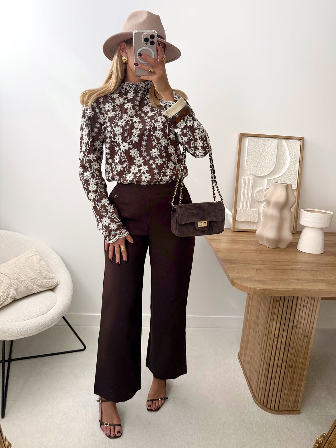 Blouse à broderie floral AUVERS