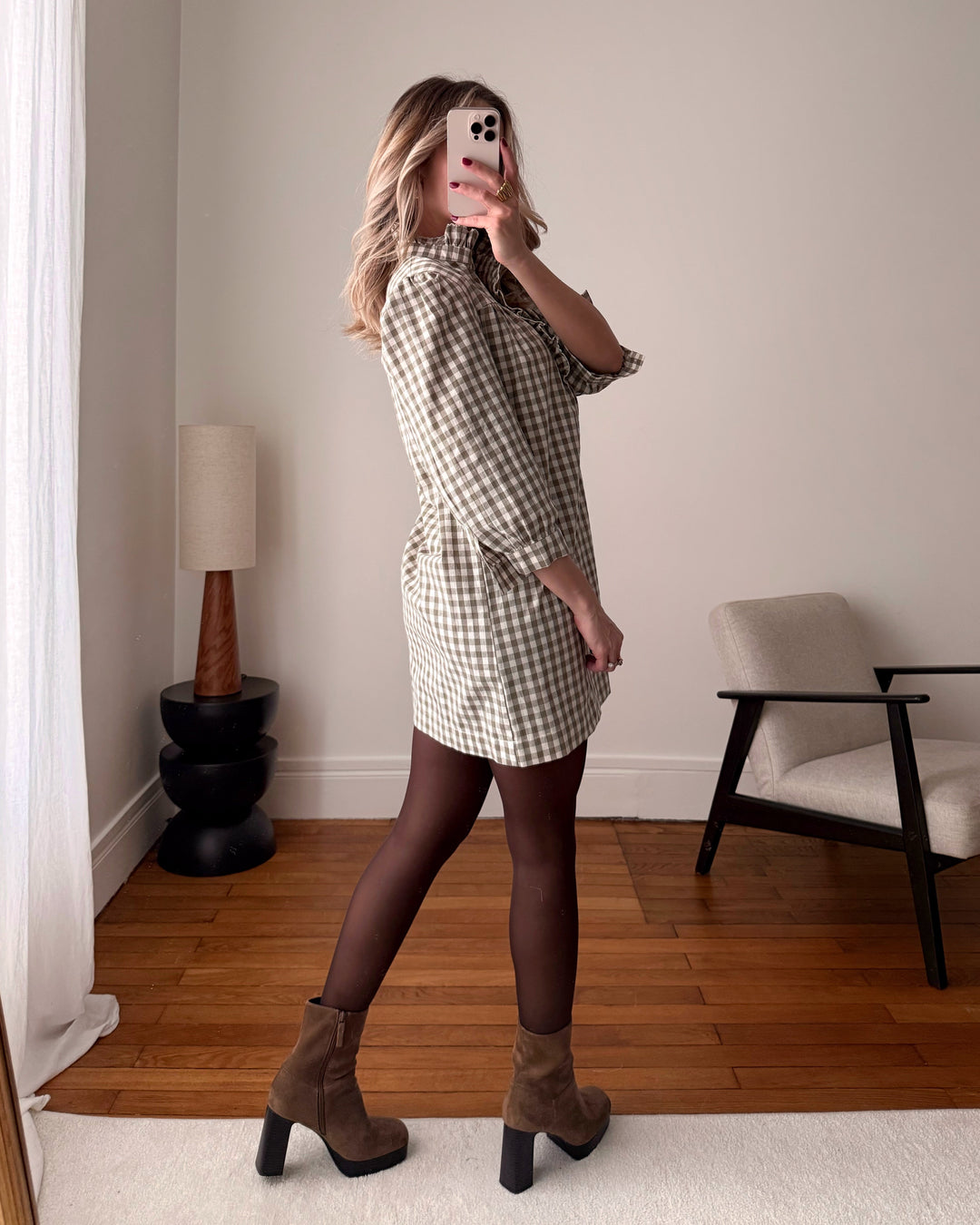 Robe à imprimé Vichy LAURYN