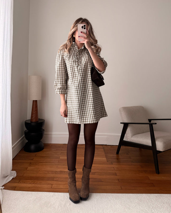 Robe à imprimé Vichy LAURYN