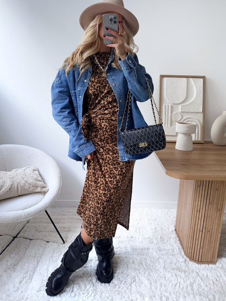 Chemise oversize en denim bleu BELMIRO
