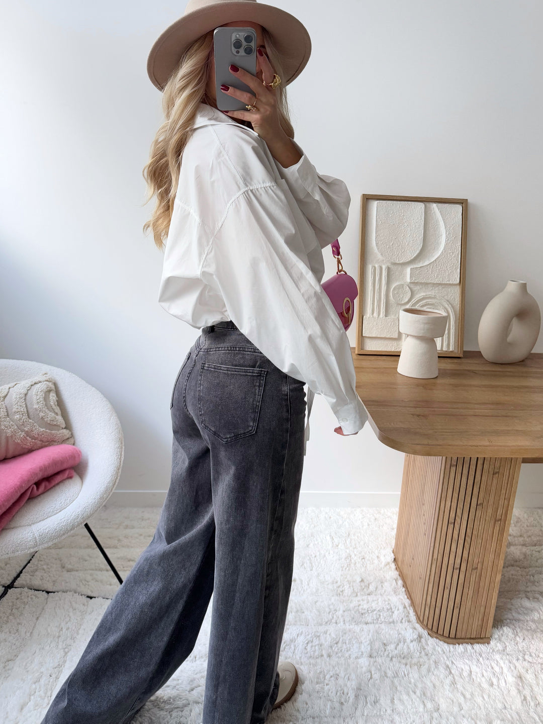 Chemise crop-top blanche TAVIRI