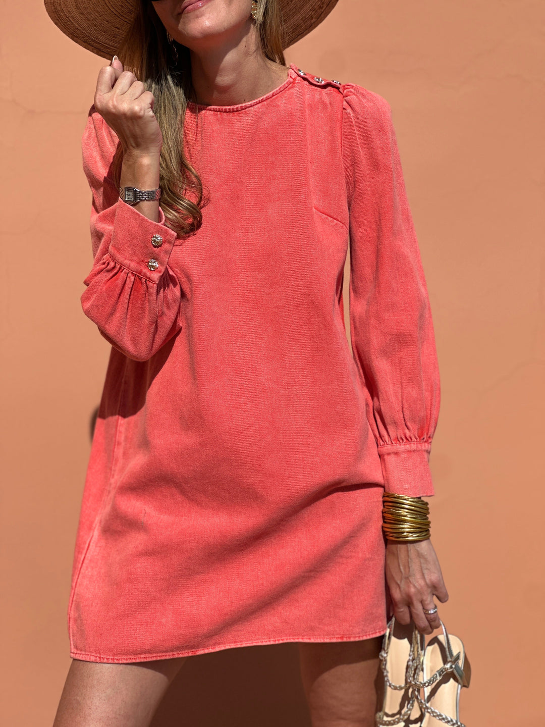 Robe Henriette - Corail